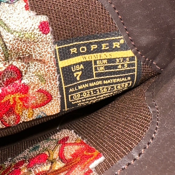 Roper Ingrid Floral Western booties - Picture 3 of 7